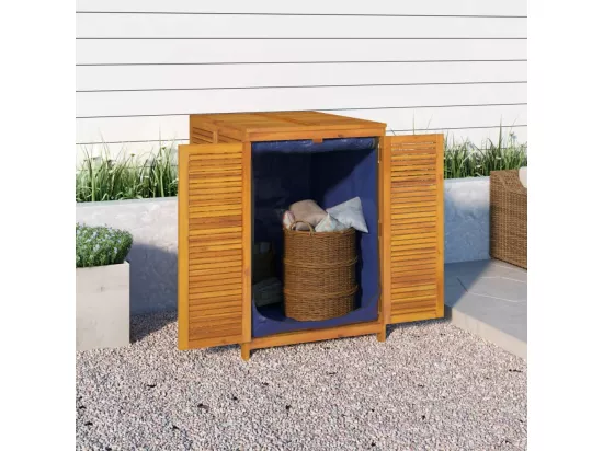 Boîte de rangement de jardin 70x87x104 cm bois massif d'acacia