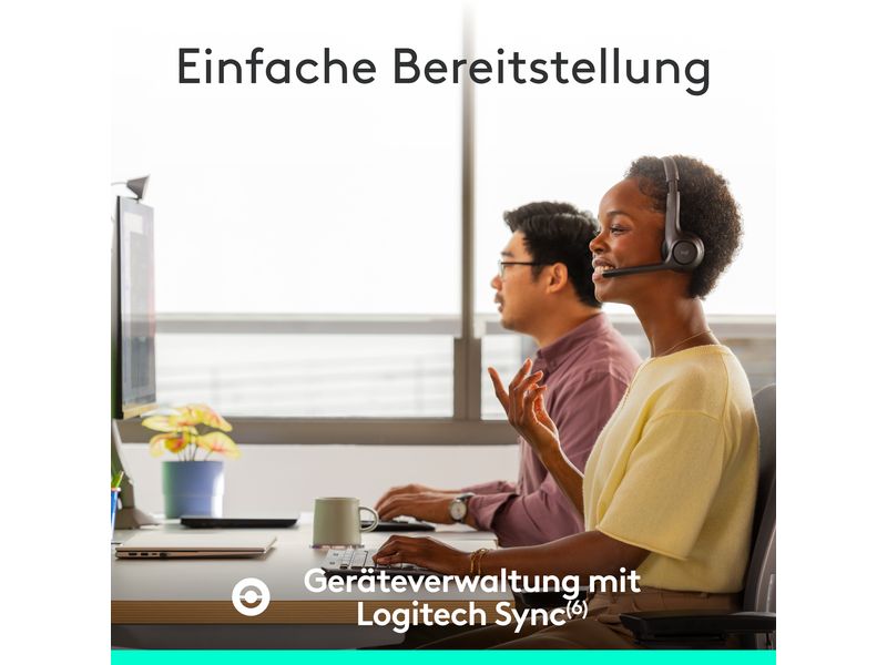 Logitech Zone 305 UC Kabelloses Headset – für Unternehmen zertifiziert und ideal für den Masseneinsatz