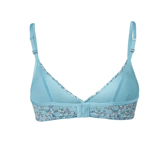 Soft-BH, türkis mit floralem Print