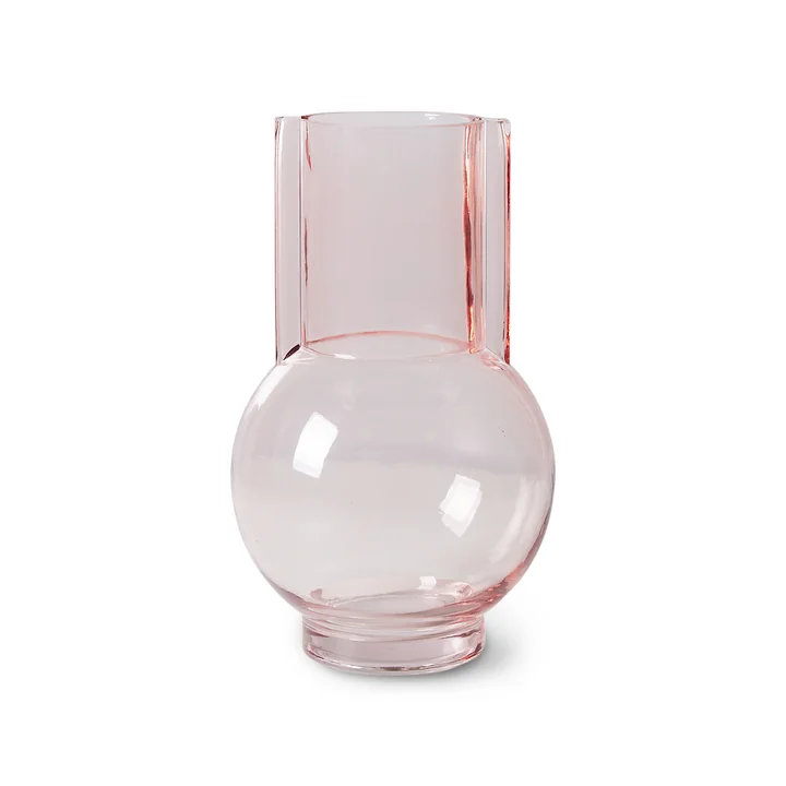 HKliving - Glas Vase, sundae pink