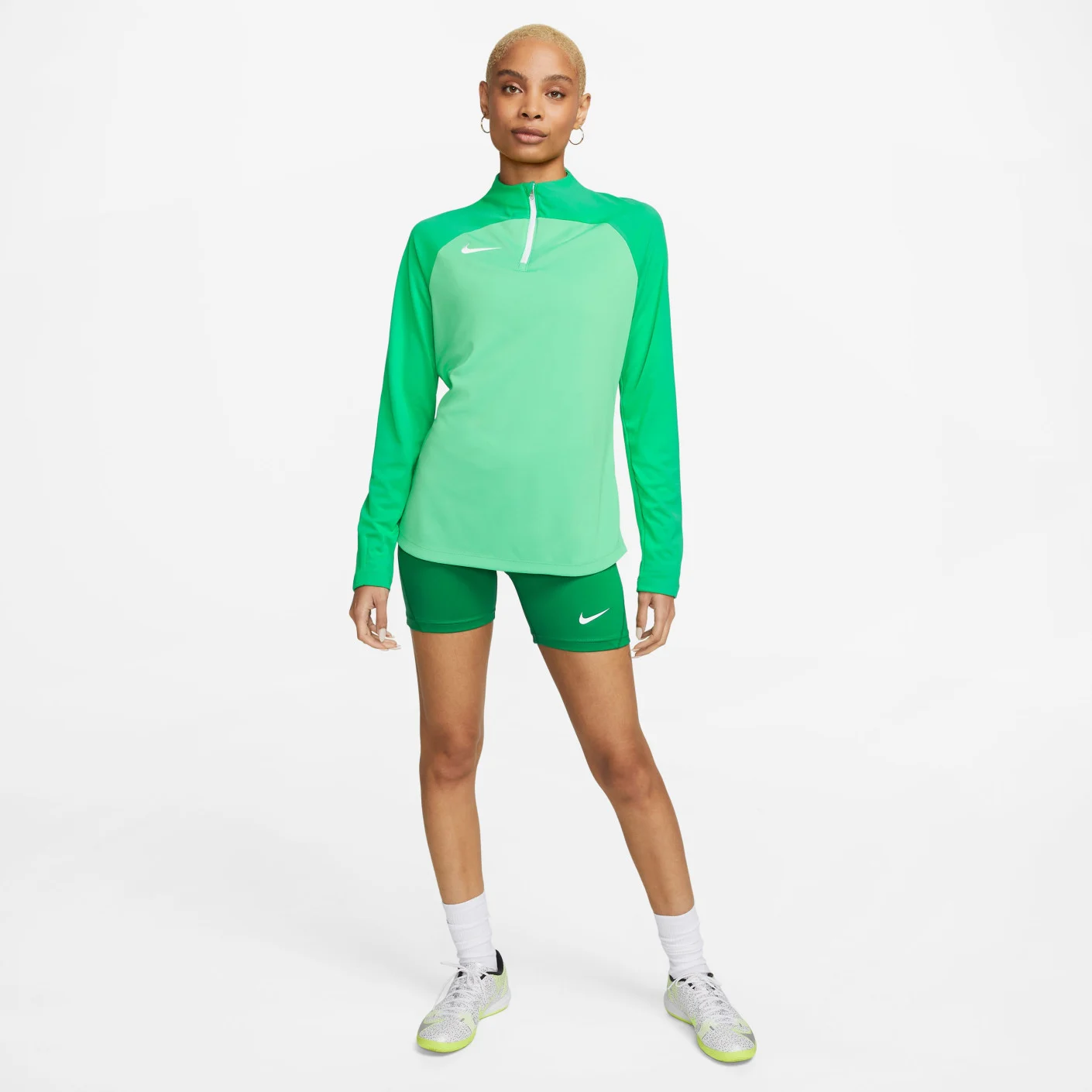 Nike Pro Dri-Fit Strike Slidingbroekje Dames Groen Wit