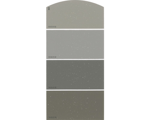 Kleurstaalkaart, kleurenkaart H24, glittereffect, zacht kleurenschema, bruin, 21x10 cm