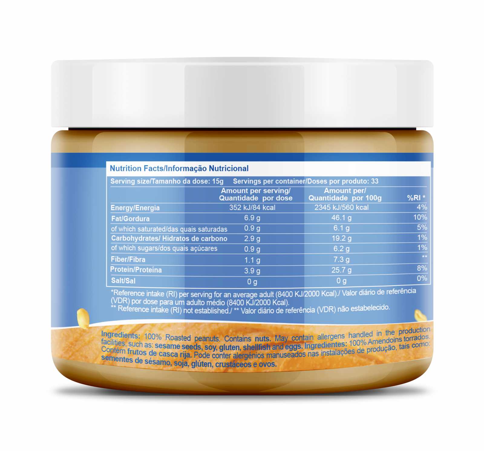 Manteiga de Amendoim Cremosa Zumub 500g