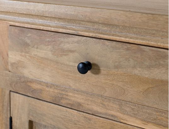 GINER Y COLOMER - Armoire artisanale bois de manguier massif 226 cm-226x208x45