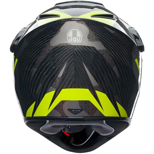 AGV - Casque AX9 Steppa Carbone / Jaune fluo / Gris