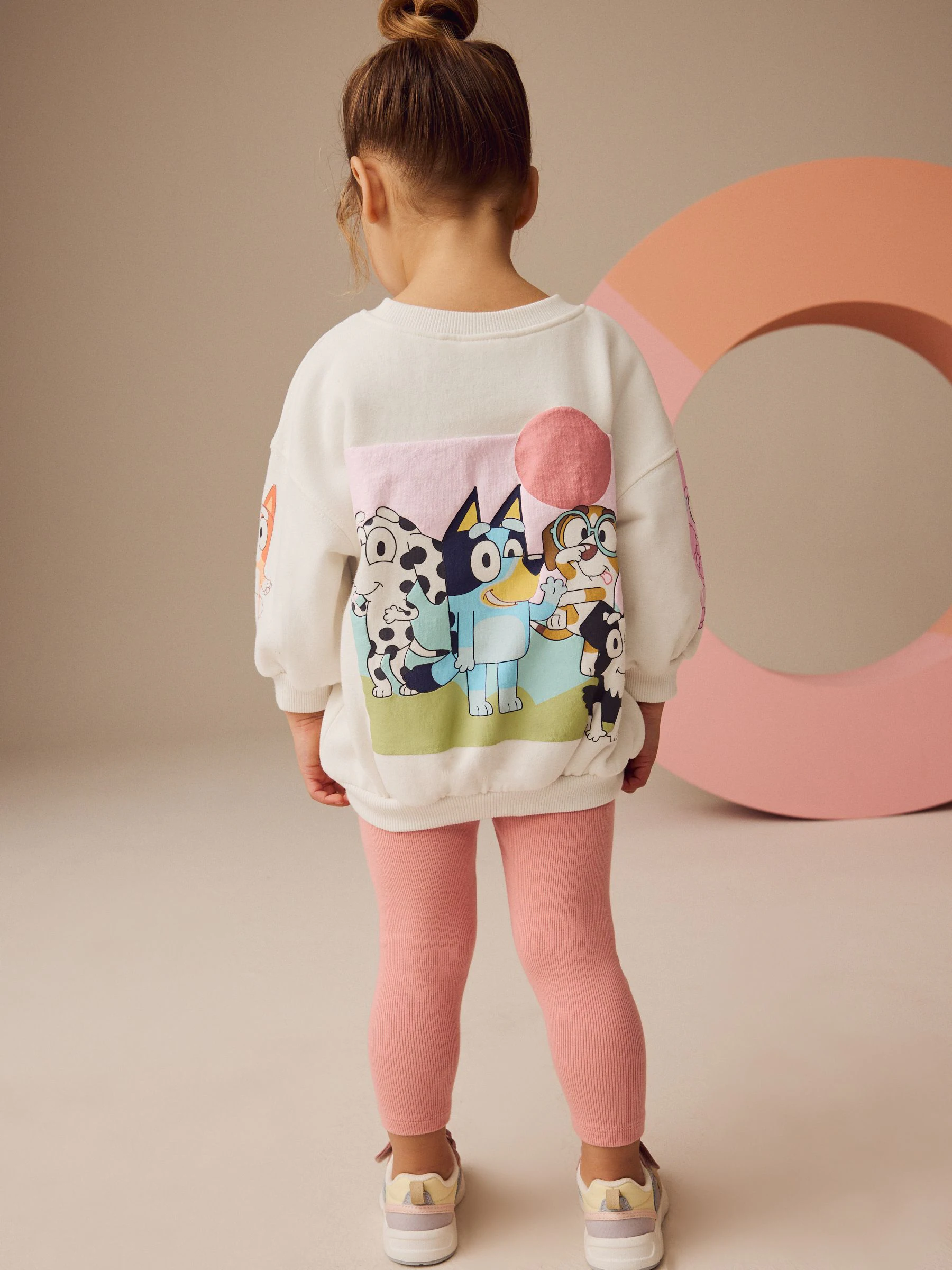 Crème - Set van Bluey sweatshirt en legging (12mnd-7jr)