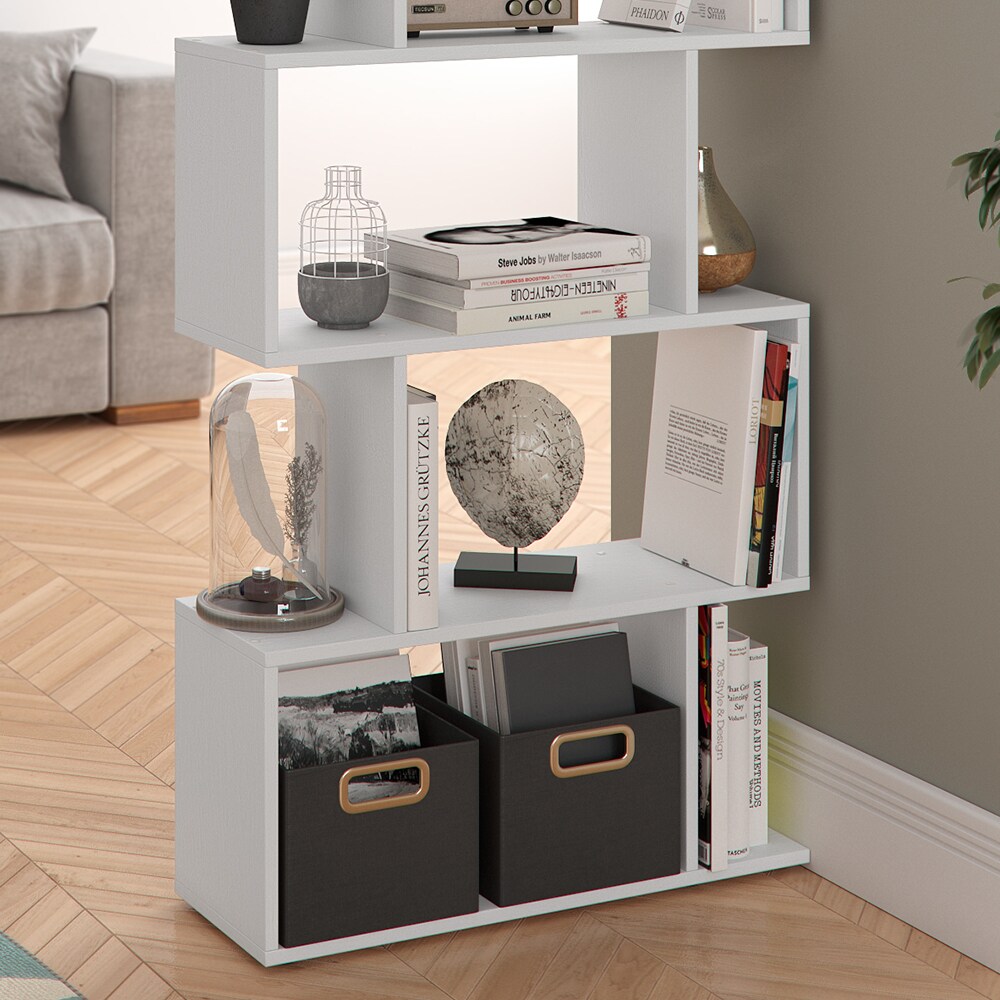 Vicco Raumteiler Levio Bücherregal Standregal Aktenregal Hochregal Regal Weiß