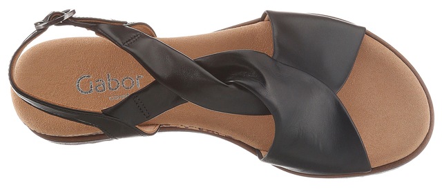 Gabor Riemchensandale »GENUA«  , Sommerschuh, Sandalette, Keilabsatz, G-Weite