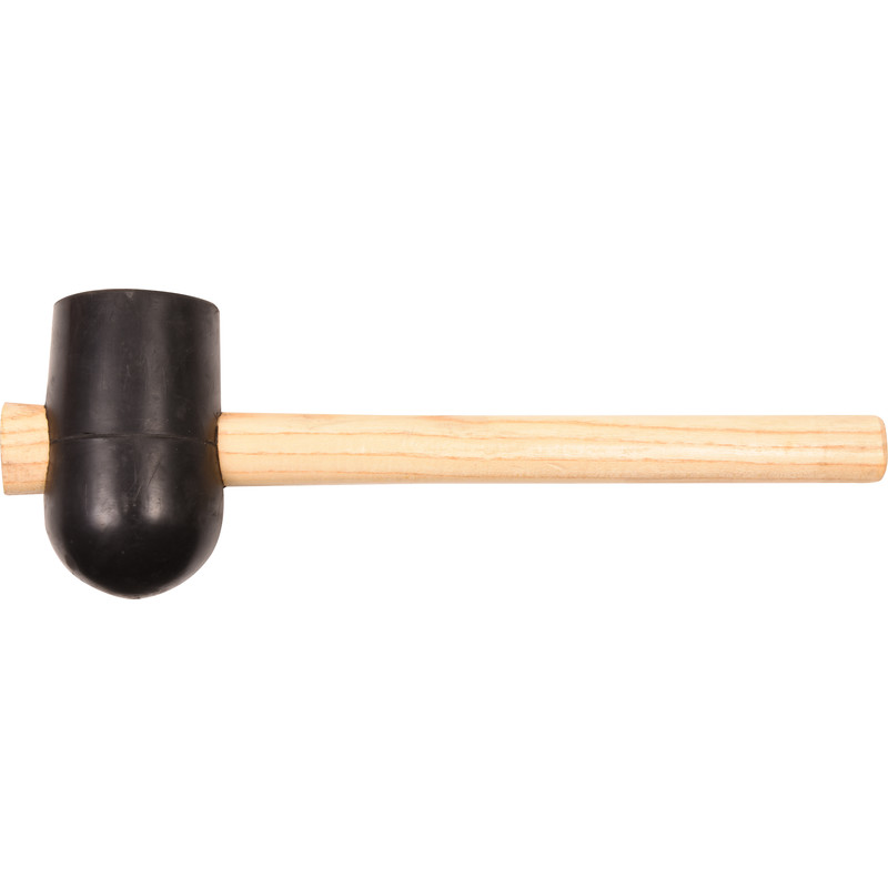 Rubi rubber hamer 500g zwart