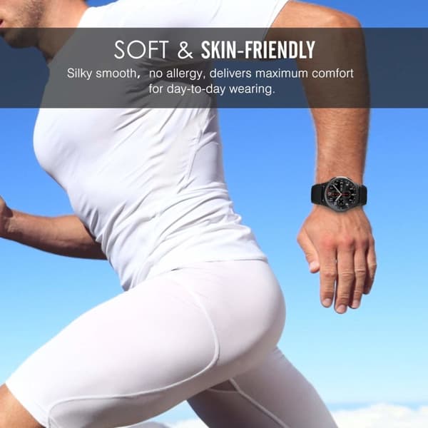 INF Klokkerem til Samsung Gear S3 Frontier / Classic - Svart