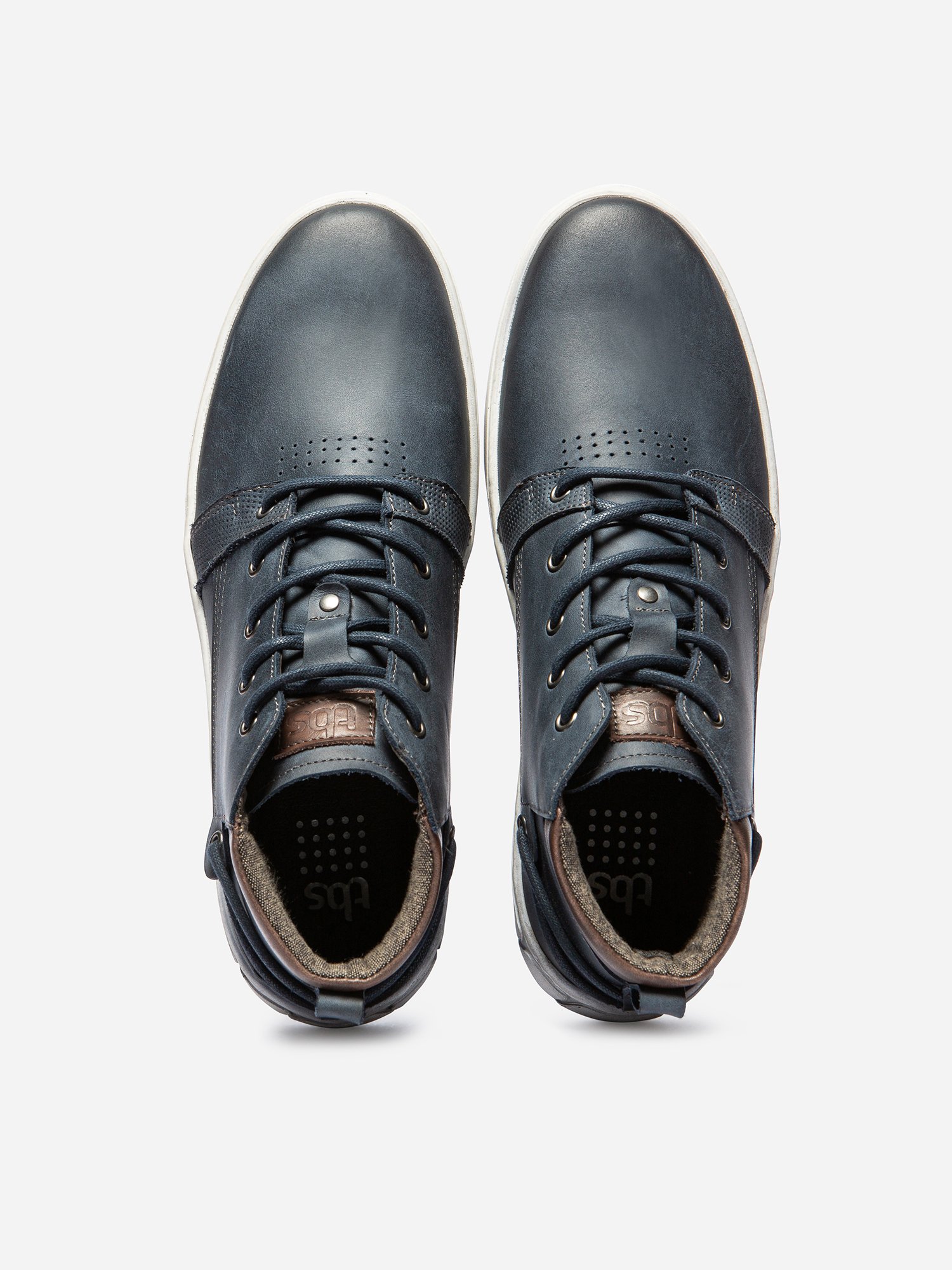 Baskets Montantes Homme Purefoam Cuir Marine