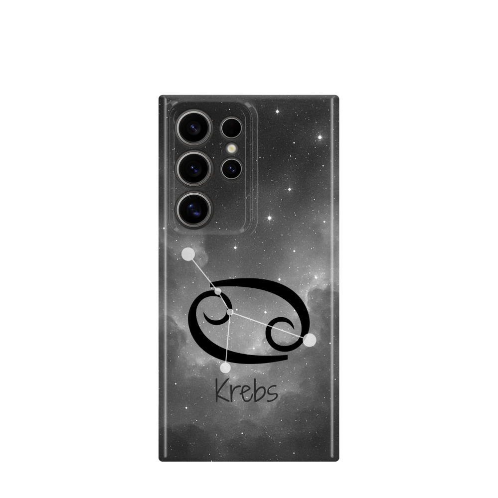 Samsung Galaxy S24 Ultra Kunststoff Hülle Krebs 4 - Grau