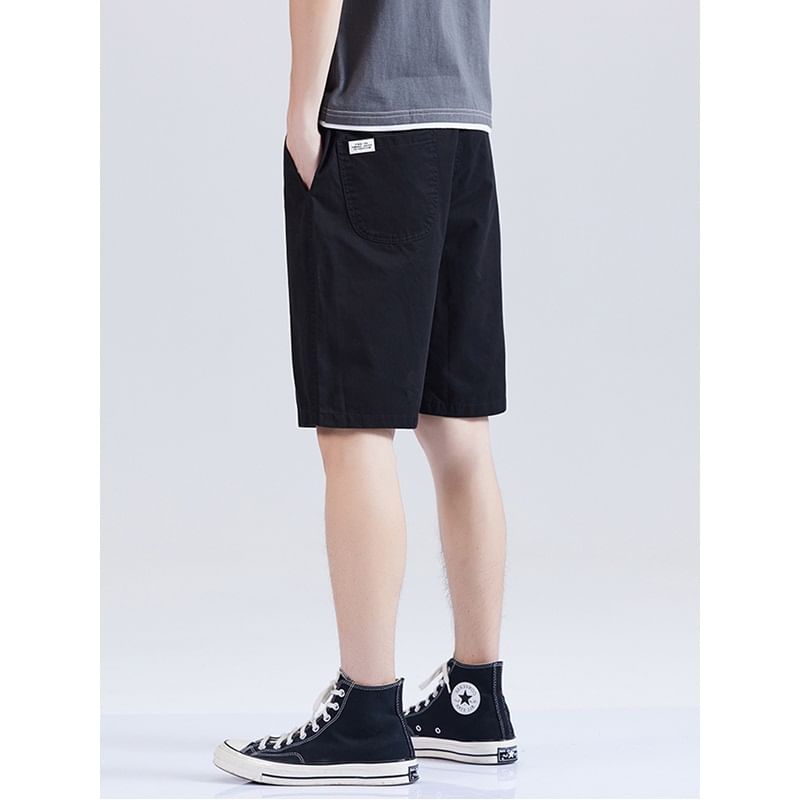 Zentrus - Effen shorts met trekkoord in de taille / Effen sweatshorts met elastische taille