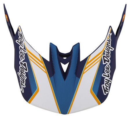 Casque Intégral Troy Lee Designs D4 Composite Mips Matrix Bleu/Blanc S (54-55 cm)