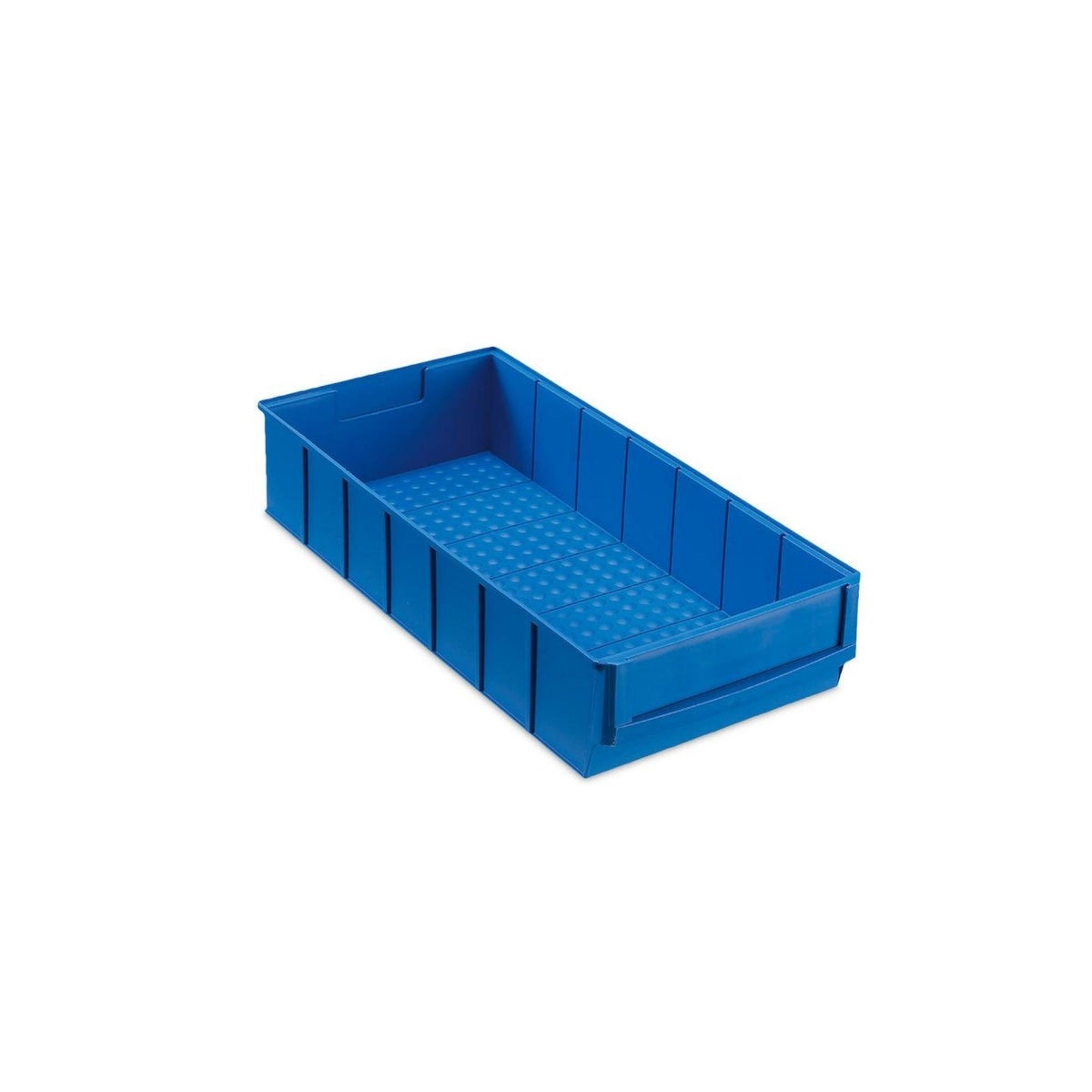 PROREGAL Blauwe Industriële Box 400 B HxBxD 8,1 x 18,3 x 40 cm 4,7 Liter Opbergdoos Assortimentsdoos Kleine Onderdelendoos