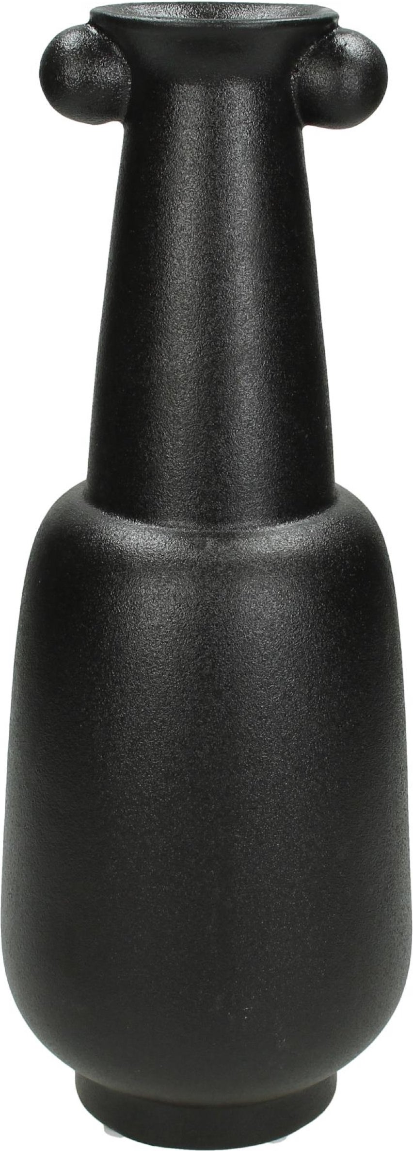 HD Collection vaas zwart D 12,5 H 33 cm