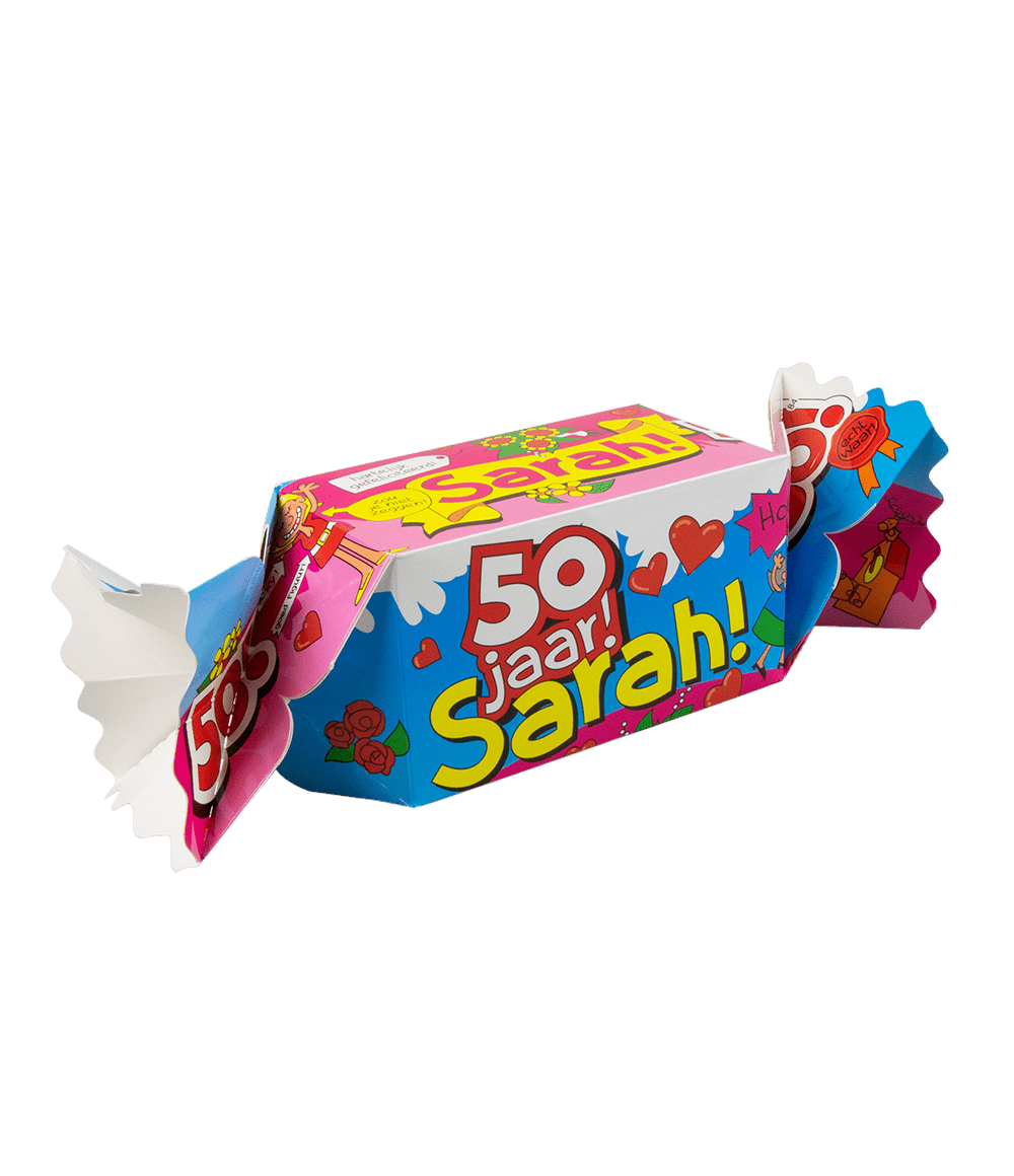 Geschenkdoosje Sarah 50 Jaar 26cm