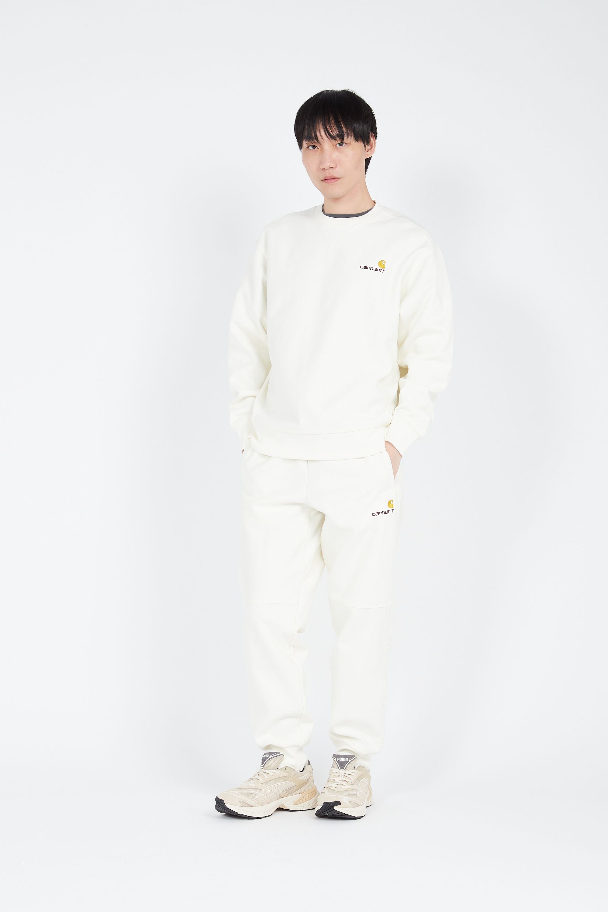 CARHARTT WIP Sweatshirt AMERICAN SCRIPT Beige