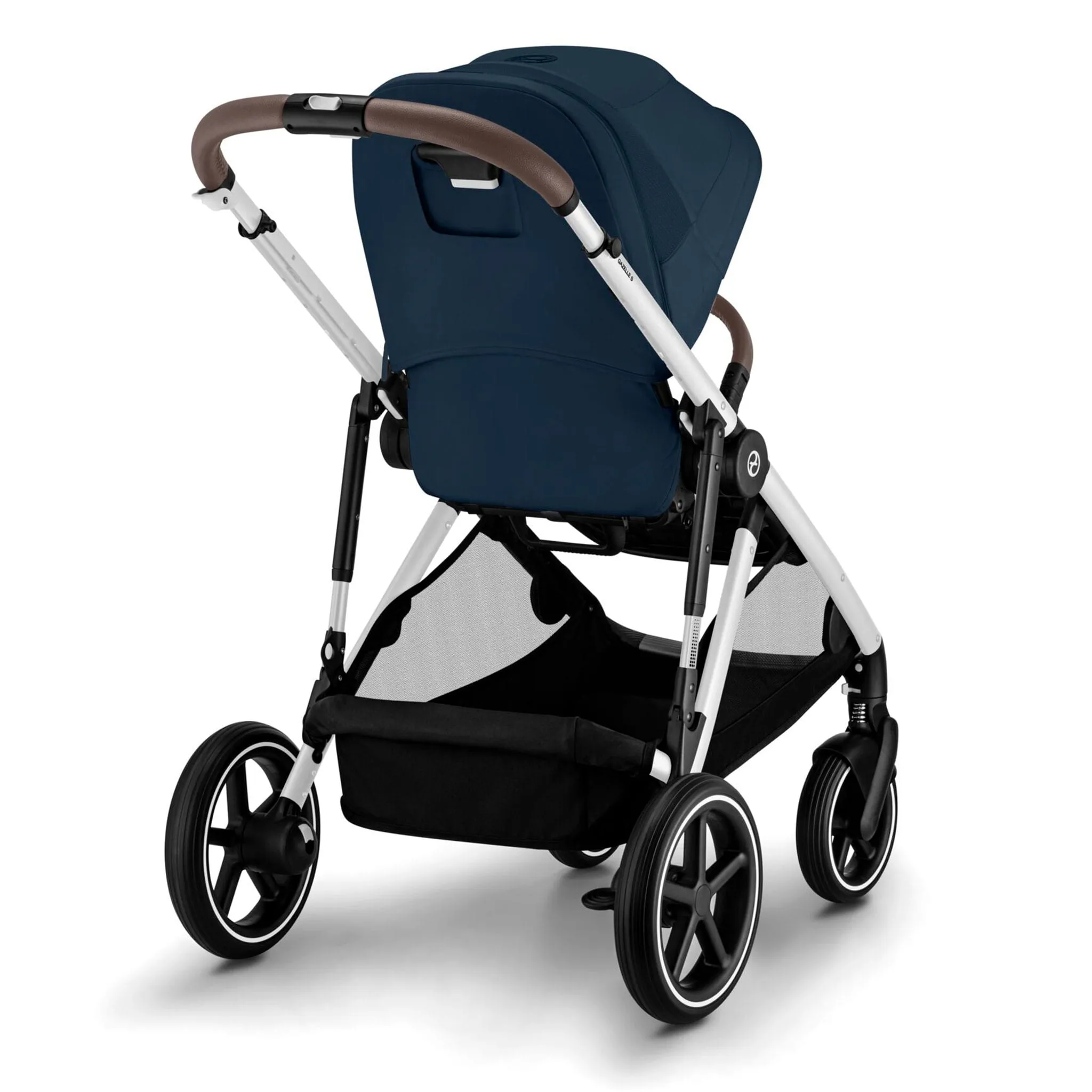 Cybex Poussette Gazelle S 2 – Châssis couleur argent avec siège Bleu Océan