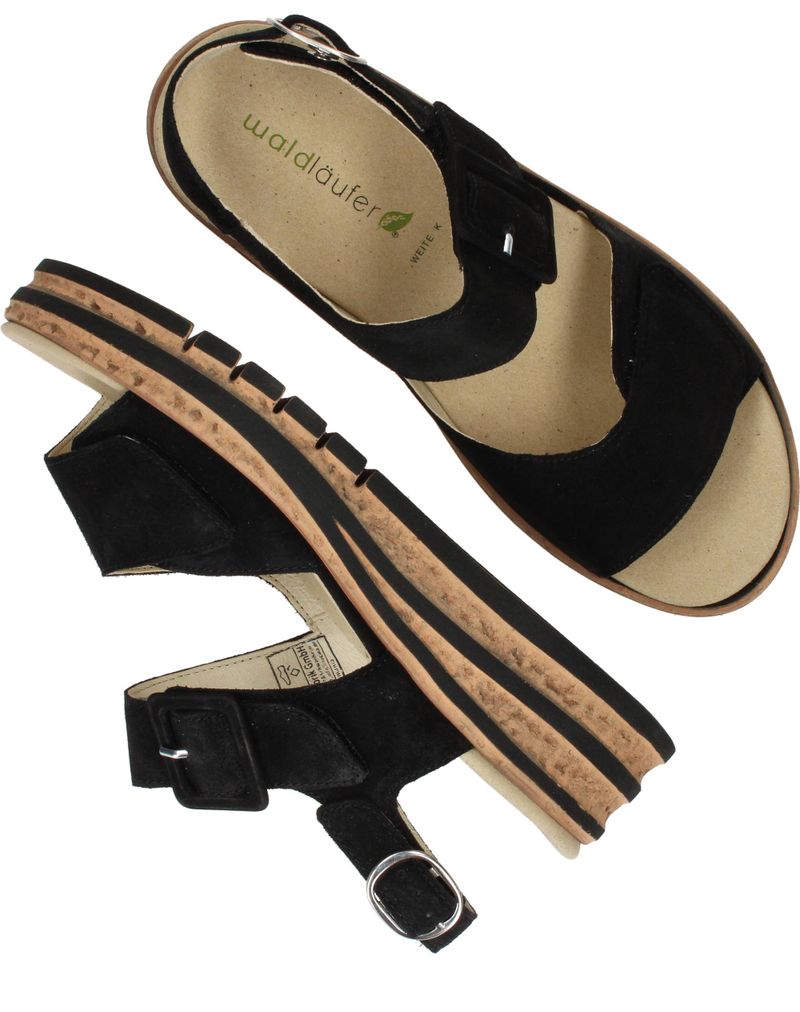 Waldlaufer Arlene Sandalen Zwart Dames