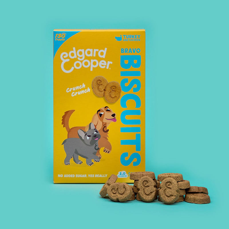Edgard & Cooper Bravo Biscuits Kalkoen & Kip 400 gram | 13514
