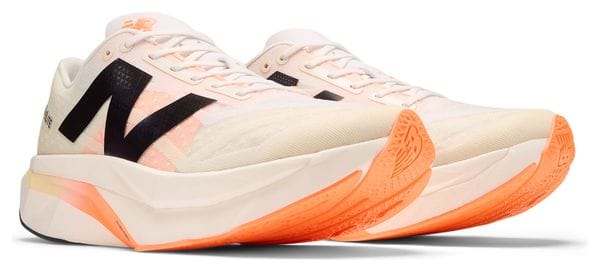 Chaussures Running New Balance FuelCell SuperComp Elite v4 Blanc/Orange Homme - Produit Reconditionné