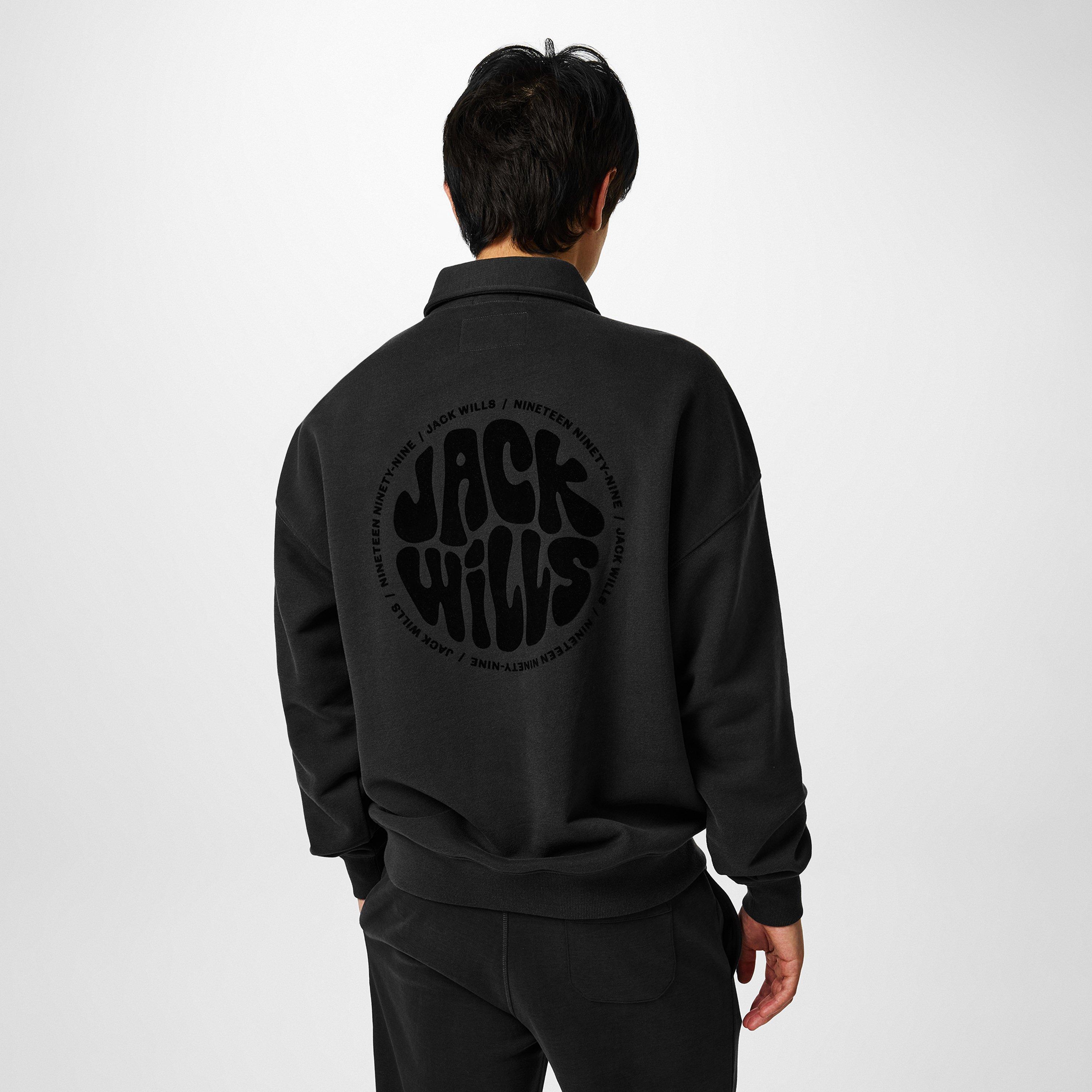 Jack Wills JW Slouch Quarter Zip Top