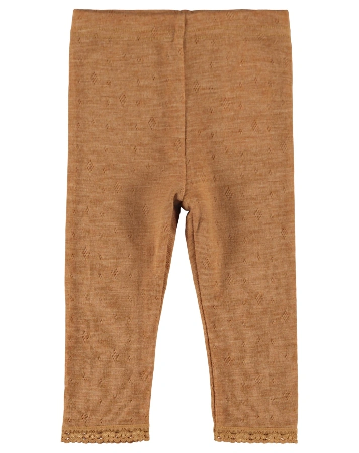 Woll-Leggings NBFWANG in brown sugar