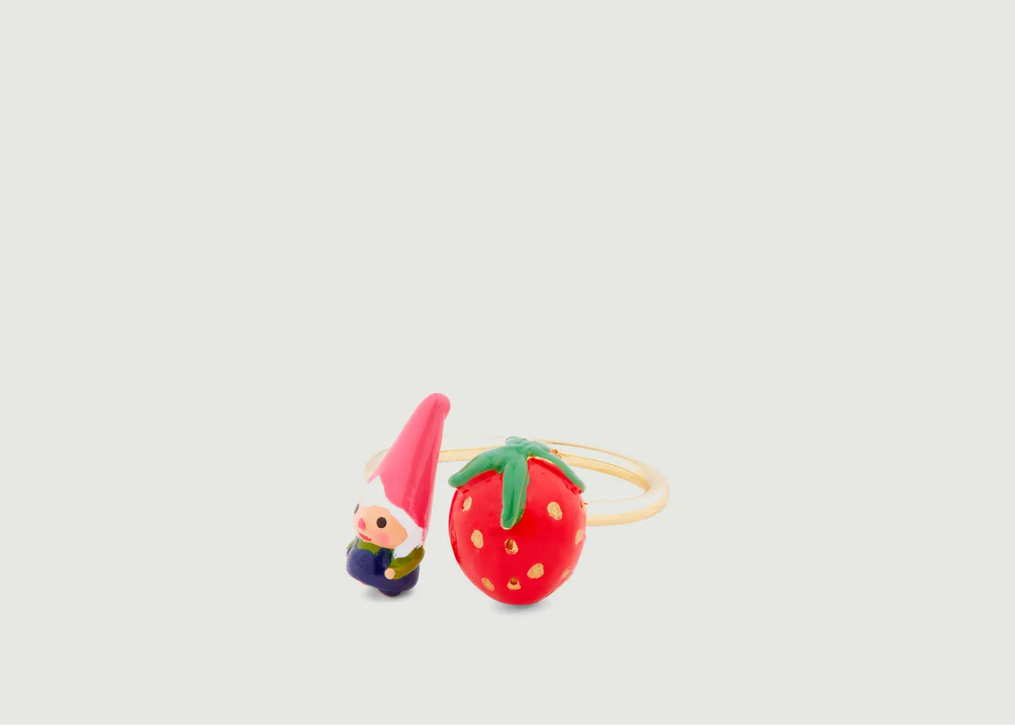 Bague ajustable Toi et Moi Champimignon N2