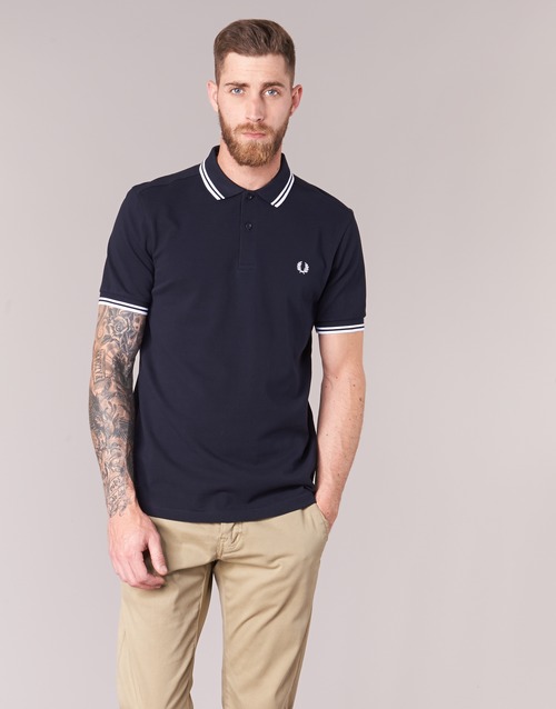 Fred Perry - THE FRED PERRY SHIRT - Marine / Blanc