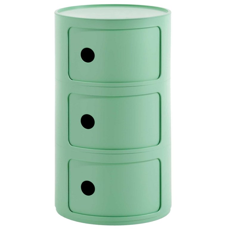 Kartell Componibili Bio kast Ø32 large groen (3 comp.)