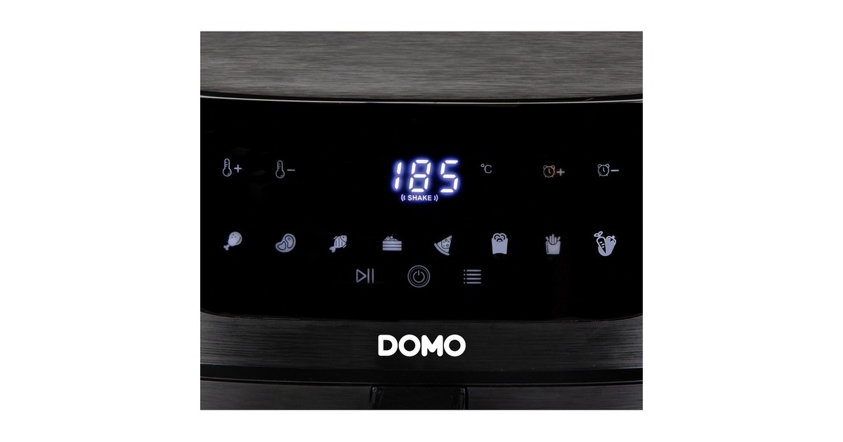 DomoDeli-fryer DO539FR heteluchtfriteuse  (Zwart, 1.5 kg | 6 liter)