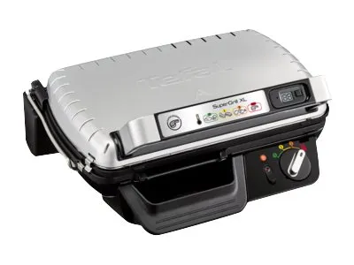 Tefal SuperGrill GC461B34 - Grill - elektrisk - 800 cm2 - sort/ sølv