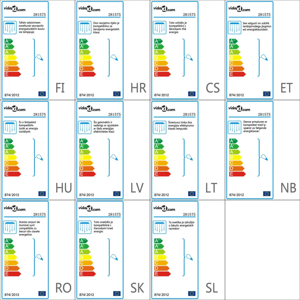 vidaXL - Plafondlamp - Zilver - Metaal