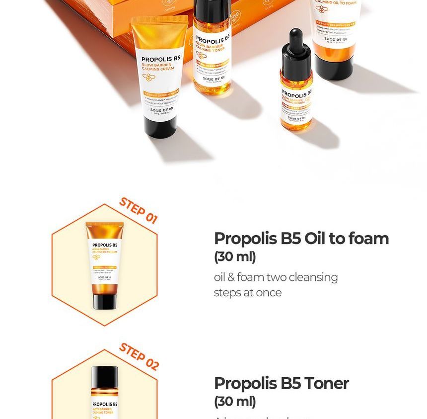 SOME BY MI - Propolis B5 Glow Barrier Kalmerende Starter Kit