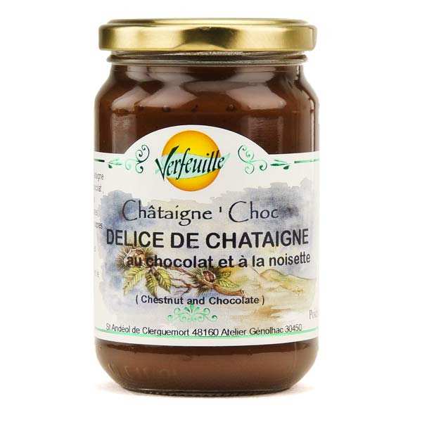 Délice de châtaigne au chocolat et à la noisette