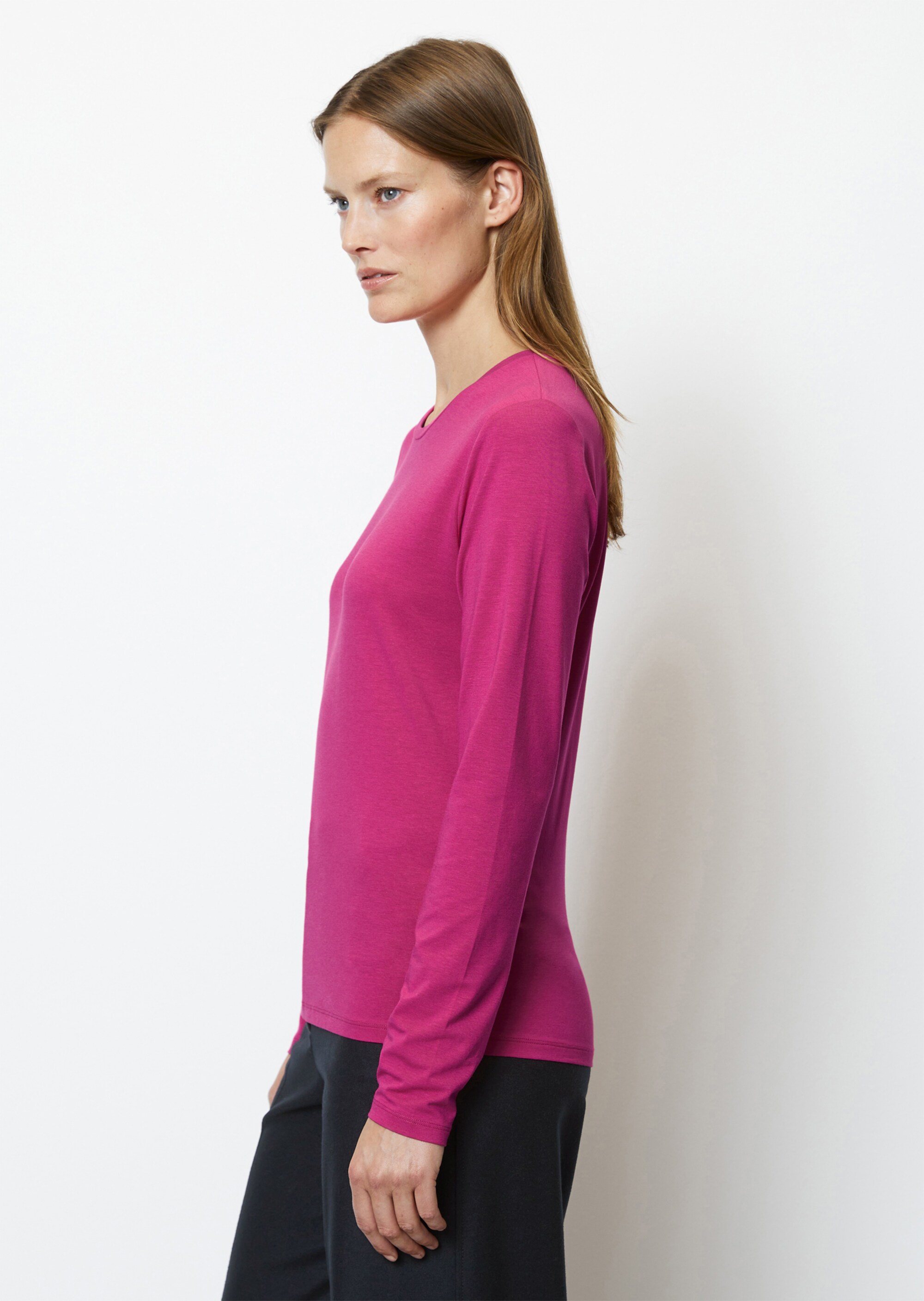 Longsleeve regular aus OCS Blended TENCEL™ Modal
