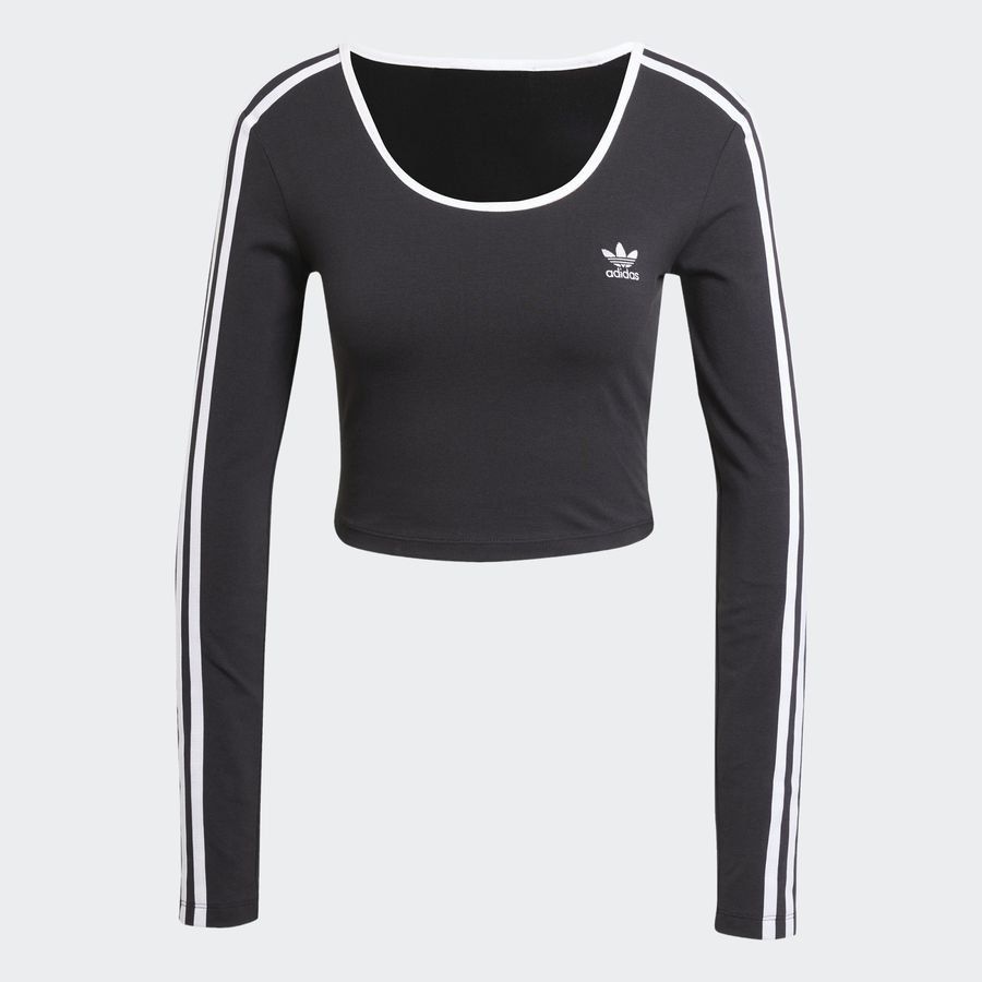 Adidas Original T-shirt court manches longues Adicolor 3 bandes
