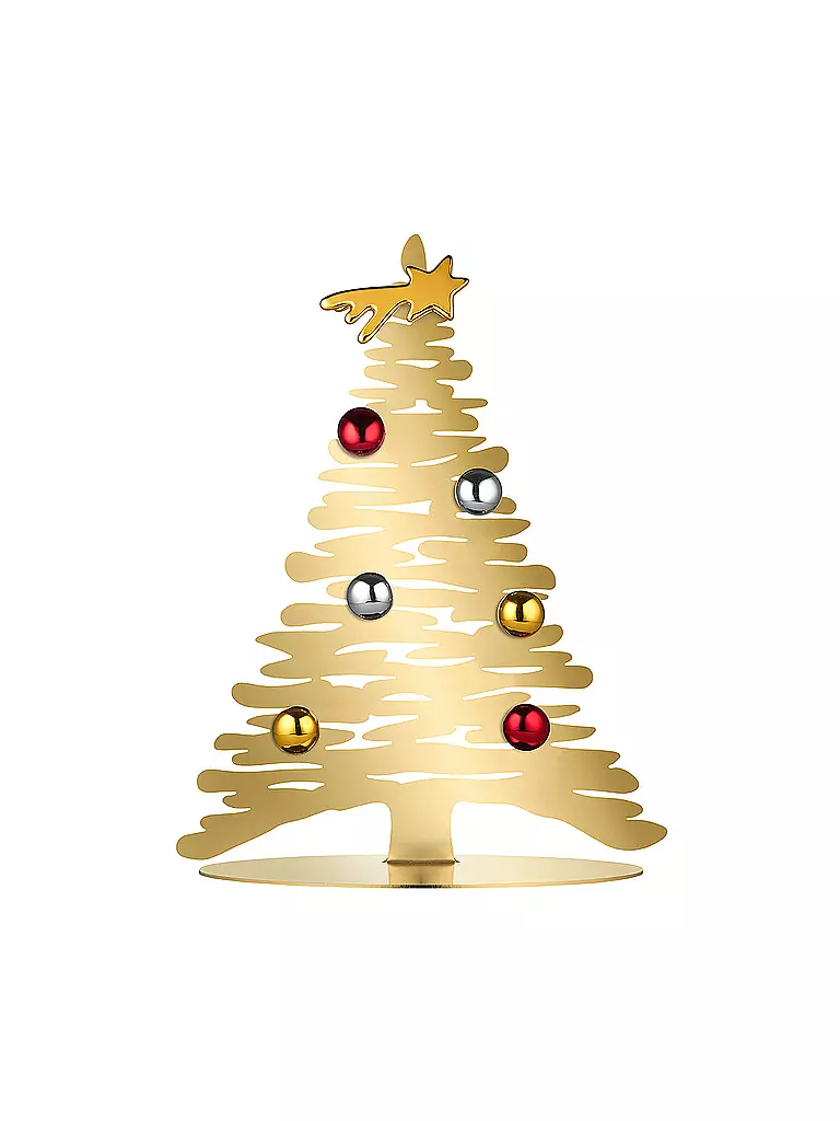 ALESSI Weihnachtsschmuck Baum Bark gold