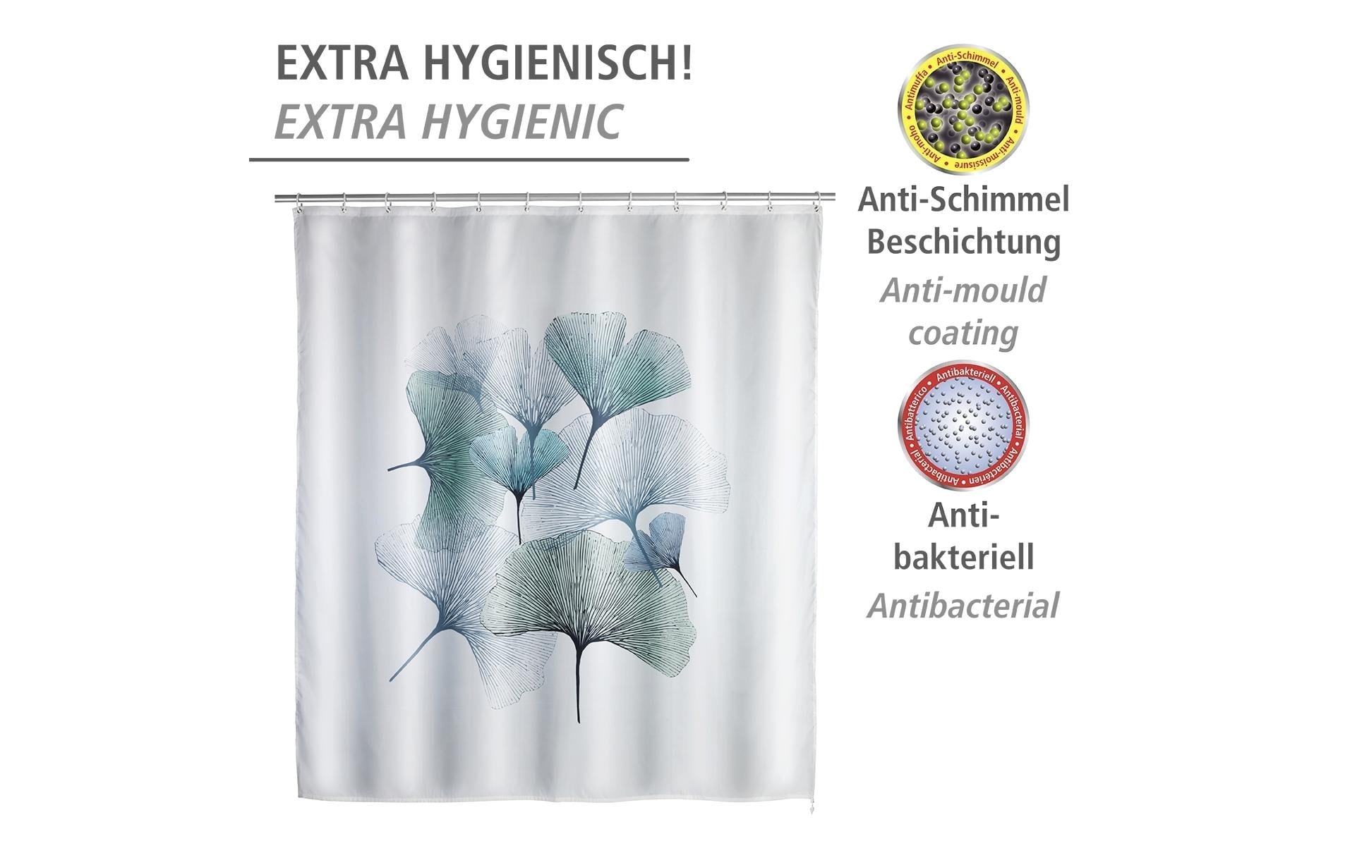 WENKO Duschvorhang »Ginkgo Anti-Schimmel« Breite 180 cm