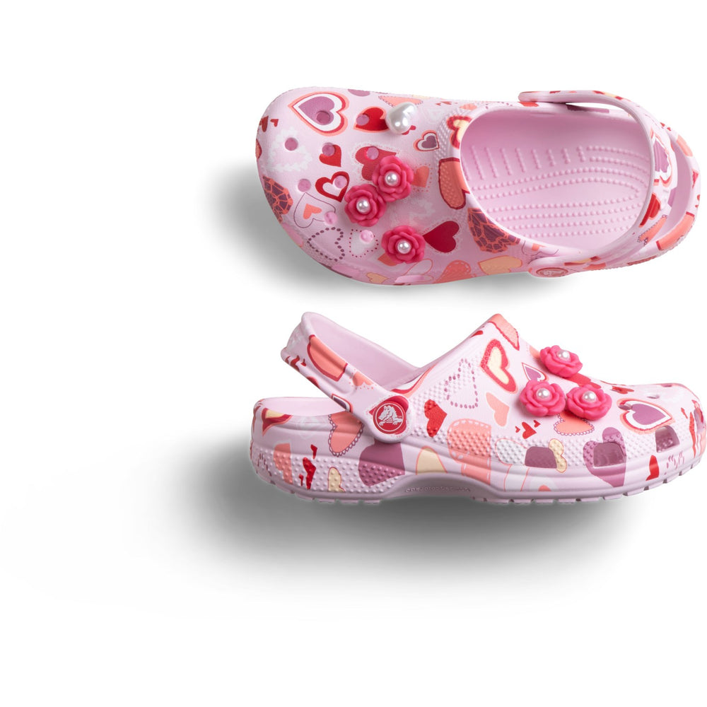 Køb Crocs Pink Milk/Hearts Classic VDay Clog K PkMk/Hts