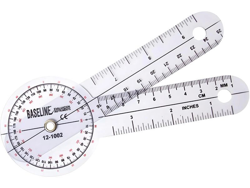 Baseline Winkelmesser 360° 15 cm Winkelmesser aus Kunststoff