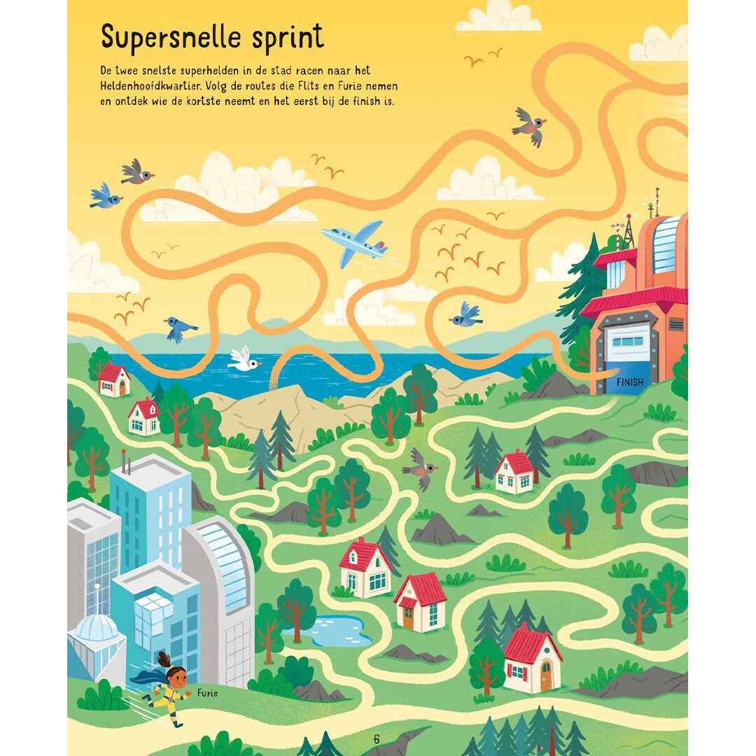 Uitgeverij usborne doolhoven superhelden