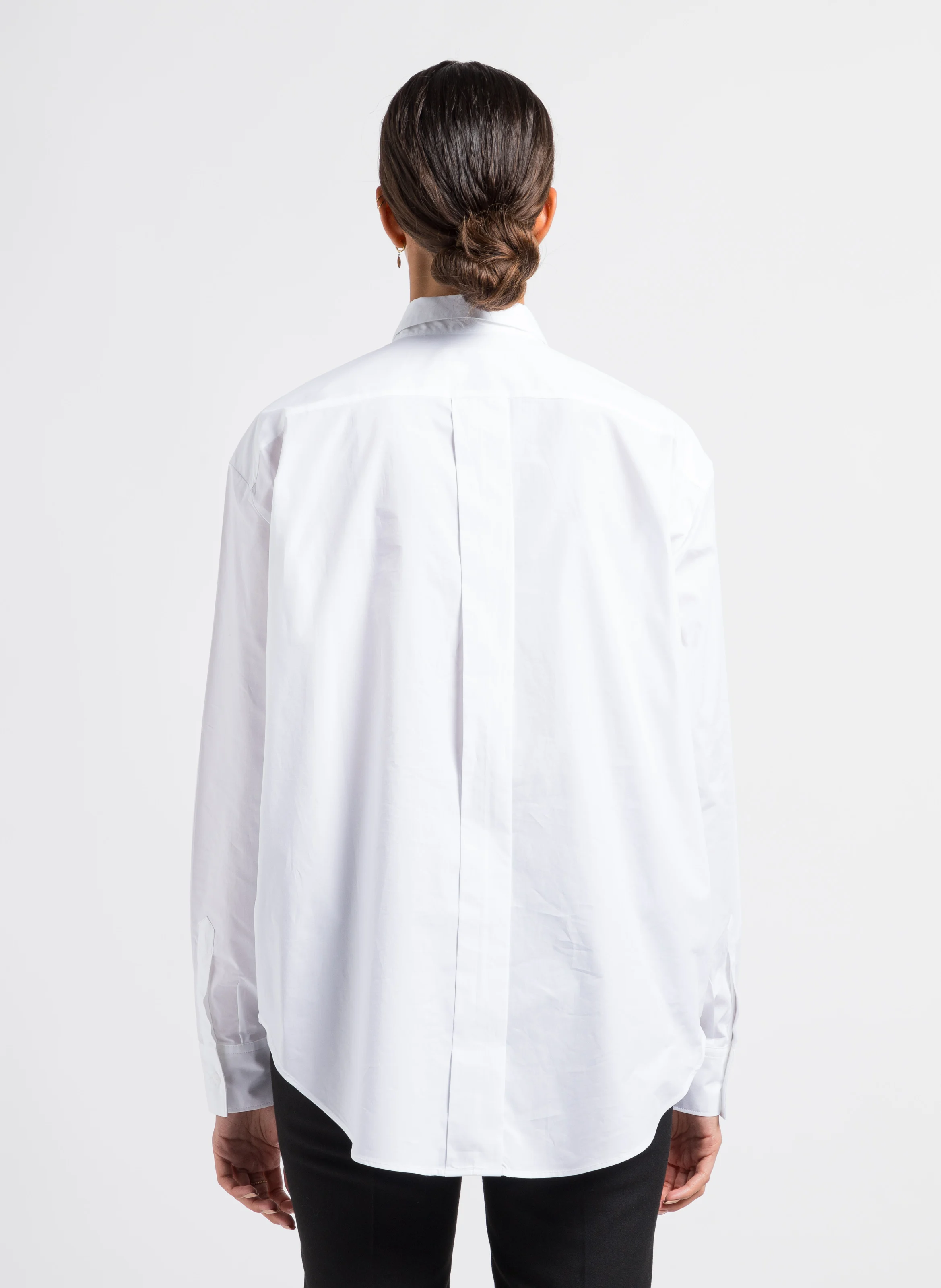 Chemise ample en coton | Blanc