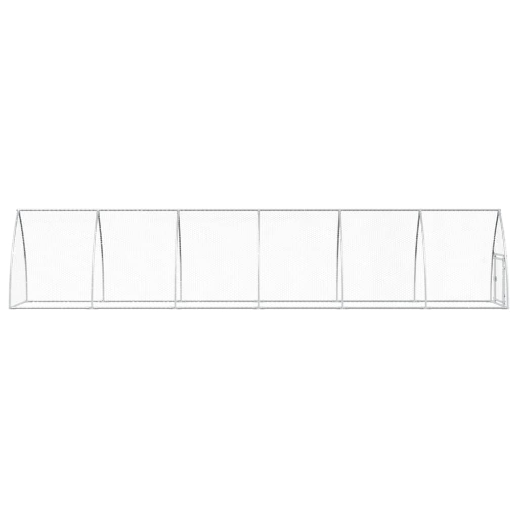 Gaiola para coelho vidaXL, aço galvanizado, prata, 100x105x120 cm