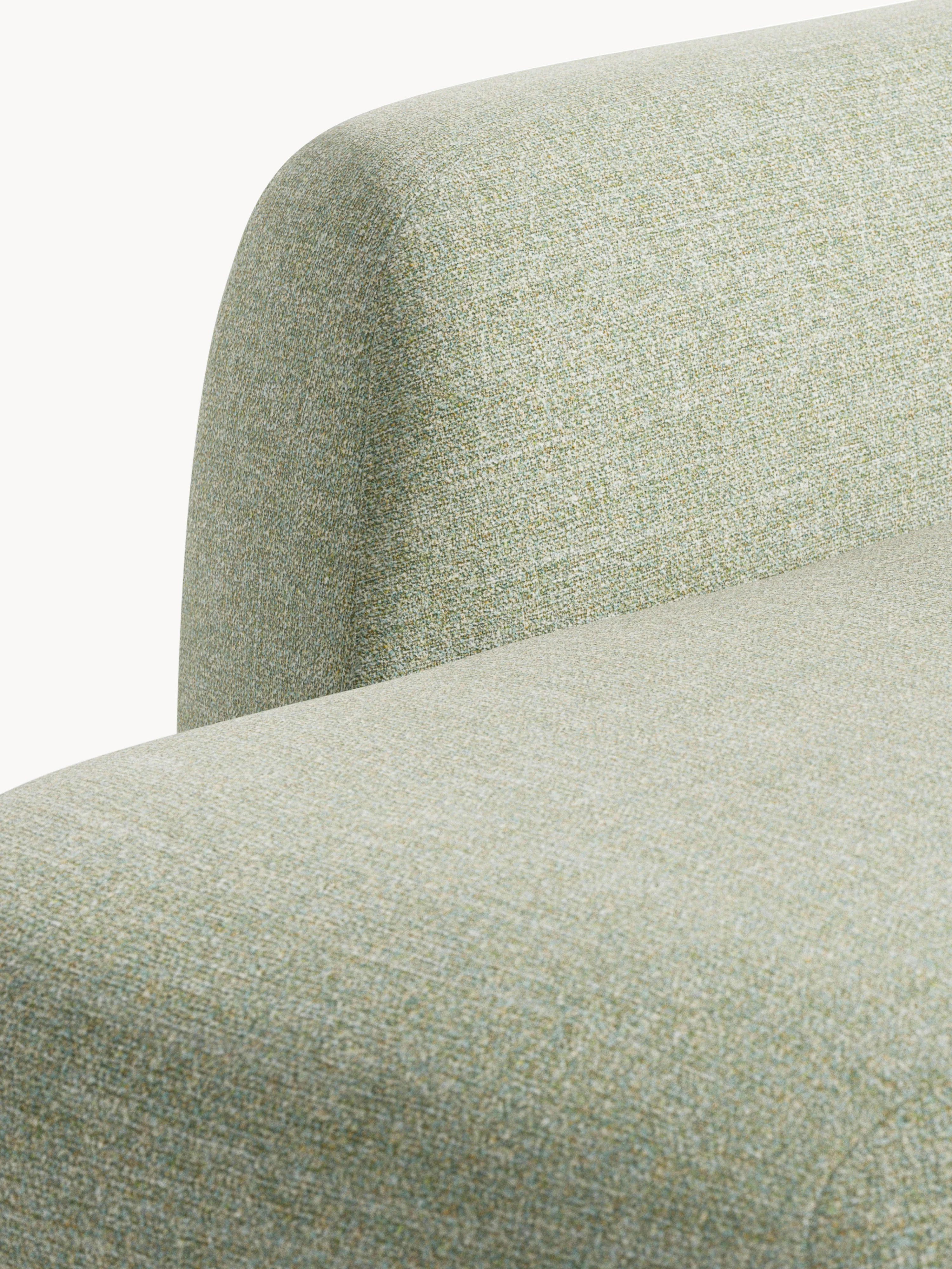 Modulaire bouclé hoekbank Wolke (4-zits) met chaise longue