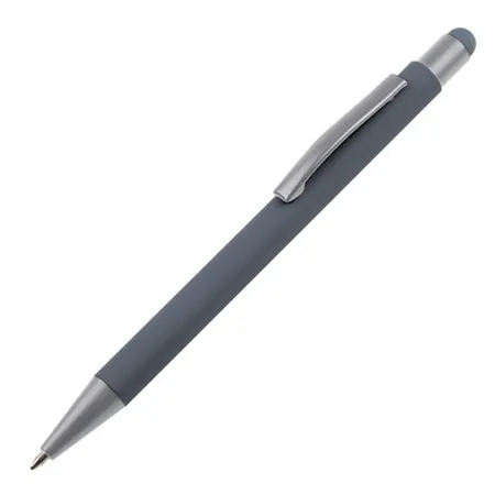 Easy Gifts Touchpen Kugelschreiber aus Metall, anthrazit, 10 Stück