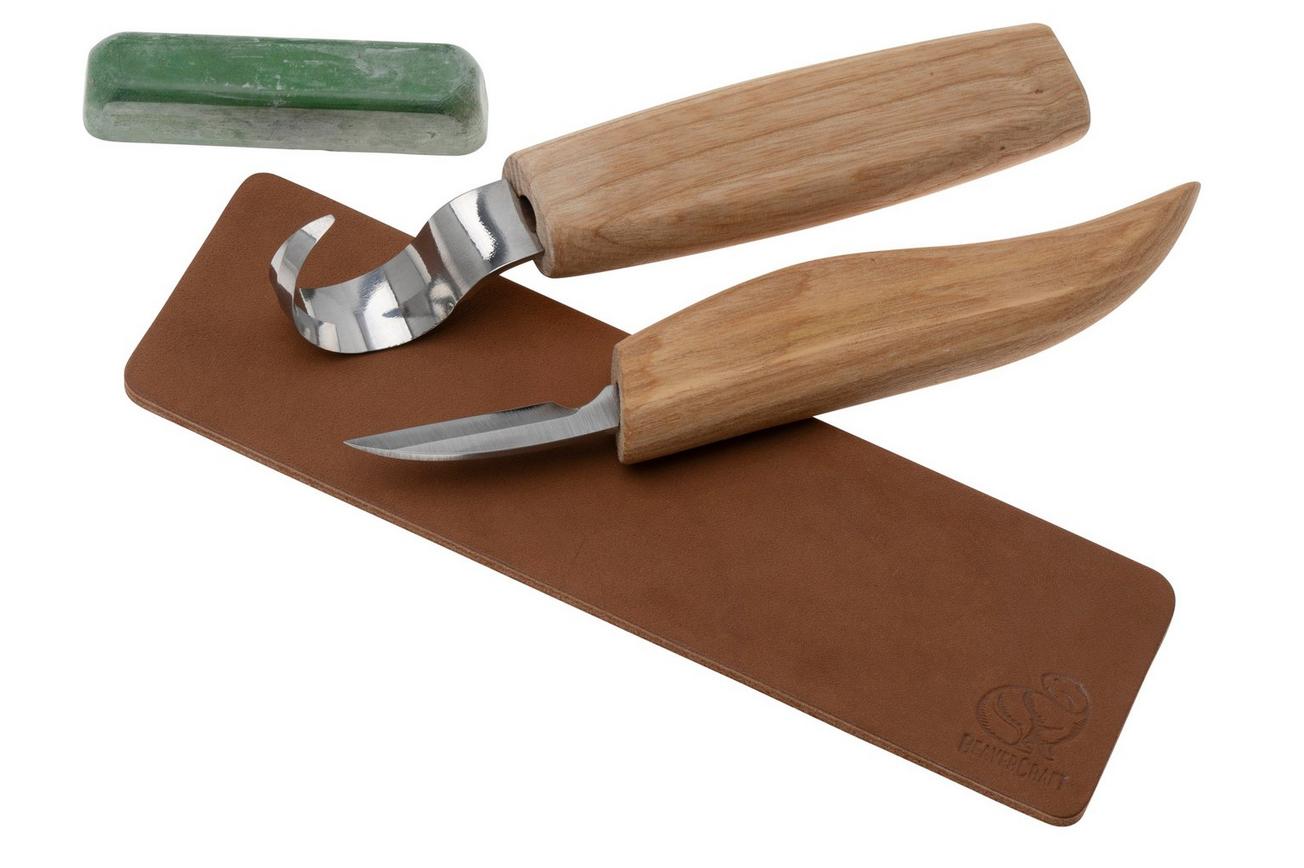 BeaverCraft S02 Spoon Carving Set With Detail Knife, houtsnijset