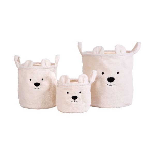 Childhome Teddy Opbergmanden – 3 Stuks