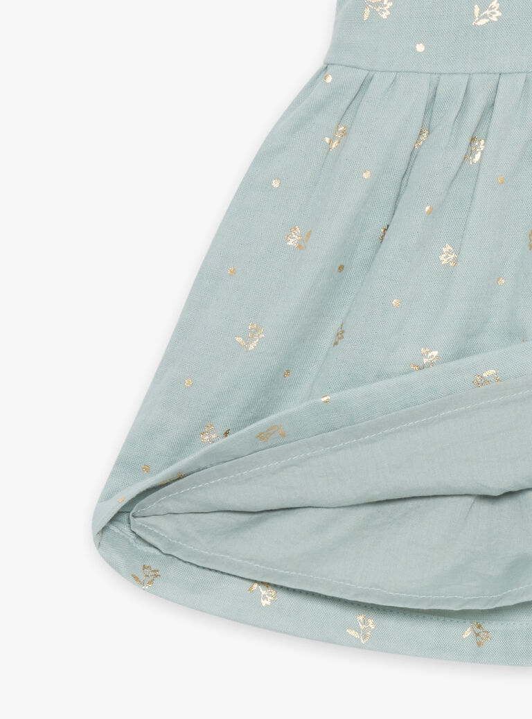 Robe et bloomer vert tendre à papillons